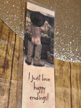 Leanin' Tree White Paper Bookmark with Tan Accents